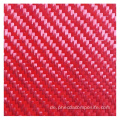 Roter Twill Para Aramid Faserstoff